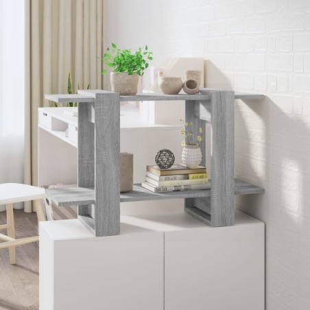 vidaXL Bücherregal/Raumteiler Grau Sonoma 80x30x51 cm