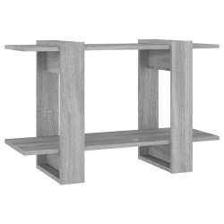 vidaXL Bücherregal/Raumteiler Grau Sonoma 80x30x51 cm