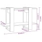 vidaXL Bücherregal/Raumteiler Grau Sonoma 80x30x51 cm vidaXL Bücherregal/Raumteiler Grau Sonoma 80x30x51 cm