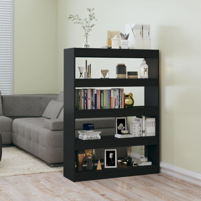 vidaXL Bücherregal/Raumteiler Schwarz 100x30x135 cm vidaXL Bücherregal/Raumteiler Schwarz 100x30x135 cm