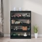 vidaXL Bücherregal/Raumteiler Schwarz 100x30x135 cm vidaXL Bücherregal/Raumteiler Schwarz 100x30x135 cm