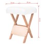 vidaXL Massage-Klapphocker 12 cm dicker Sitz & 2 Nackenrollen Weiß vidaXL Massage-Klapphocker 12 cm dicker Sitz & 2 Nackenrollen Weiß