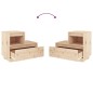vidaXL Nachttisch 60x34x51 cm Massivholz Kiefer vidaXL Nachttisch 60x34x51 cm Massivholz Kiefer