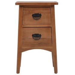 vidaXL Nachttisch Tannenholz Massiv 40 x 29 x 68 cm Braun
