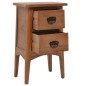 vidaXL Nachttisch Tannenholz Massiv 40 x 29 x 68 cm Braun vidaXL Nachttisch Tannenholz Massiv 40 x 29 x 68 cm Braun