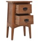 vidaXL Nachttisch Tannenholz Massiv 40 x 29 x 68 cm Braun vidaXL Nachttisch Tannenholz Massiv 40 x 29 x 68 cm Braun