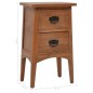 vidaXL Nachttisch Tannenholz Massiv 40 x 29 x 68 cm Braun vidaXL Nachttisch Tannenholz Massiv 40 x 29 x 68 cm Braun