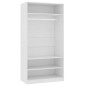 vidaXL Kleiderschrank Weiß 100×50×200 cm Holzwerkstoff vidaXL Kleiderschrank Weiß 100×50×200 cm Holzwerkstoff