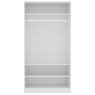 vidaXL Kleiderschrank Weiß 100×50×200 cm Holzwerkstoff vidaXL Kleiderschrank Weiß 100×50×200 cm Holzwerkstoff