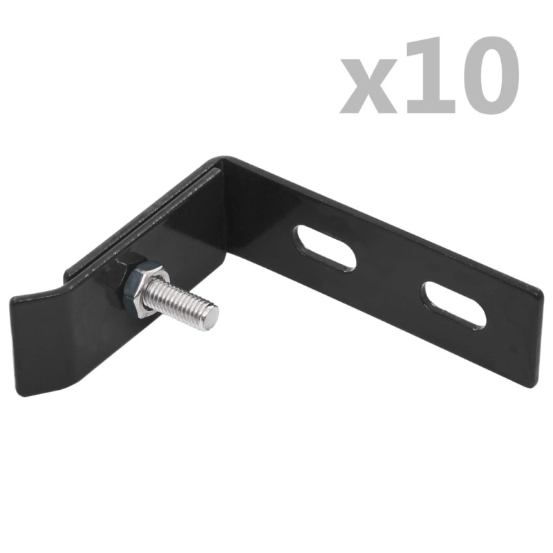 vidaXL Wand-Eckverbinder 10 Sets Anthrazit vidaXL Wand-Eckverbinder 10 Sets Anthrazit