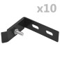 vidaXL Wand-Eckverbinder 10 Sets Anthrazit vidaXL Wand-Eckverbinder 10 Sets Anthrazit