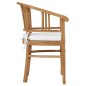 Gartenstühle mit Kissen 2 Stk. Teak Massivholz Gartenstühle mit Kissen 2 Stk. Teak Massivholz
