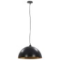 vidaXL Deckenleuchten 2 Stk. Schwarz und Gold Halbkugelförmig 50cm E27 vidaXL Deckenleuchten 2 Stk. Schwarz und Gold Halbkugelförmig 50cm E27