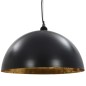 vidaXL Deckenleuchten 2 Stk. Schwarz und Gold Halbkugelförmig 50cm E27 vidaXL Deckenleuchten 2 Stk. Schwarz und Gold Halbkugelförmig 50cm E27