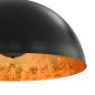 vidaXL Deckenleuchten 2 Stk. Schwarz und Gold Halbkugelförmig 50cm E27 vidaXL Deckenleuchten 2 Stk. Schwarz und Gold Halbkugelförmig 50cm E27