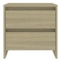 vidaXL Nachttische 2 Stk. Sonoma-Eiche 45x34,5x44,5 cm Holzwerkstoff