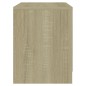 vidaXL Nachttische 2 Stk. Sonoma-Eiche 45x34,5x44,5 cm Holzwerkstoff