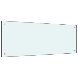  vidaXL Küchenrückwand Weiß 100x40 cm Hartglas