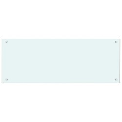  vidaXL Küchenrückwand Weiß 100x40 cm Hartglas