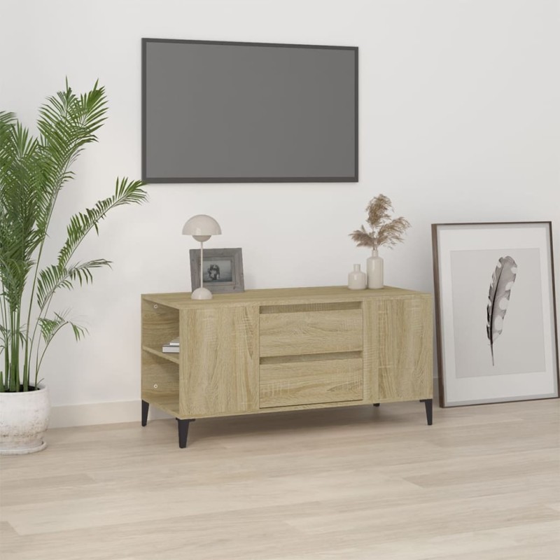 vidaXL TV-Schrank Sonoma-Eiche 102x44,5x50 cm Holzwerkstoff vidaXL TV-Schrank Sonoma-Eiche 102x44,5x50 cm Holzwerkstoff