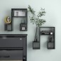 vidaXL Wandregale 2 Stk. Hochglanz-Schwarz 50x15x50 cm Holzwerkstoff vidaXL Wandregale 2 Stk. Hochglanz-Schwarz 50x15x50 cm Holzwerkstoff