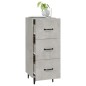 vidaXL Sideboard Betongrau 34,5x34x90 cm Holzwerkstoff vidaXL Sideboard Betongrau 34,5x34x90 cm Holzwerkstoff