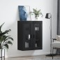 vidaXL Wandschrank Schwarz 69,5x34x90 cm vidaXL Wandschrank Schwarz 69,5x34x90 cm