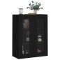 vidaXL Wandschrank Schwarz 69,5x34x90 cm vidaXL Wandschrank Schwarz 69,5x34x90 cm