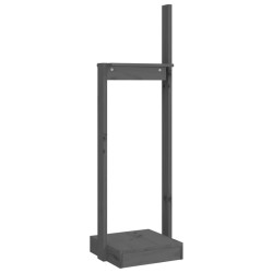 vidaXL Kaminholzhalter Grau 33,5x30x110 cm Massivholz Kiefer