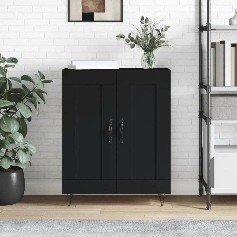 vidaXL Sideboard Schwarz 69,5x34x90 cm Holzwerkstoff vidaXL Sideboard Schwarz 69,5x34x90 cm Holzwerkstoff
