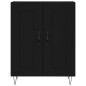 vidaXL Sideboard Schwarz 69,5x34x90 cm Holzwerkstoff vidaXL Sideboard Schwarz 69,5x34x90 cm Holzwerkstoff
