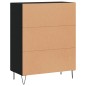 vidaXL Sideboard Schwarz 69,5x34x90 cm Holzwerkstoff vidaXL Sideboard Schwarz 69,5x34x90 cm Holzwerkstoff