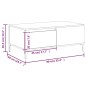 vidaXL Couchtisch Braun Eichen-Optik 90x50x36,5 cm Holzwerkstoff vidaXL Couchtisch Braun Eichen-Optik 90x50x36,5 cm Holzwerkstoff