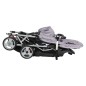 vidaXL Tandem-Kinderwagen Stahl Grau und Schwarz vidaXL Tandem-Kinderwagen Stahl Grau und Schwarz