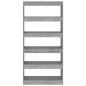 vidaXL Bücherregal/Raumteiler Grau Sonoma 80x30x166 cm Holzwerkstoff vidaXL Bücherregal/Raumteiler Grau Sonoma 80x30x166 cm Holzwerkstoff
