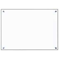 vidaXL Küchenrückwand Transparent 70x50 cm Hartglas