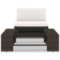 vidaXL 2-tlg. Garten-Lounge-Set Poly Rattan Braun vidaXL 2-tlg. Garten-Lounge-Set Poly Rattan Braun