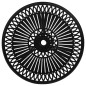 vidaXL 3-tlg. Bistro-Set Aluminiumguss Schwarz