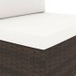 vidaXL 2-tlg. Garten-Lounge-Set Poly Rattan Braun vidaXL 2-tlg. Garten-Lounge-Set Poly Rattan Braun