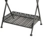 vidaXL Beistelltisch Klappbar Vintage Metall 58 x 35 x 72 cm Schwarz vidaXL Beistelltisch Klappbar Vintage Metall 58 x 35 x 72 cm Schwarz