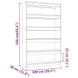 vidaXL Bücherregal/Raumteiler Grau Sonoma 100x30x166 cm vidaXL Bücherregal/Raumteiler Grau Sonoma 100x30x166 cm