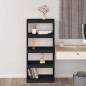 vidaXL Bücherregal Raumteiler Schwarz 60x30x135,5 cm Massivholz Kiefer vidaXL Bücherregal Raumteiler Schwarz 60x30x135,5 cm Massivholz Kiefer
