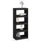 vidaXL Bücherregal Raumteiler Schwarz 60x30x135,5 cm Massivholz Kiefer vidaXL Bücherregal Raumteiler Schwarz 60x30x135,5 cm Massivholz Kiefer