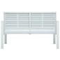 vidaXL Gartenbank 120 cm HDPE Weiß Holz-Optik vidaXL Gartenbank 120 cm HDPE Weiß Holz-Optik