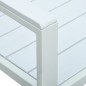 vidaXL Gartenbank 120 cm HDPE Weiß Holz-Optik vidaXL Gartenbank 120 cm HDPE Weiß Holz-Optik