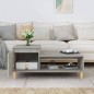 vidaXL Couchtisch Betongrau 100x50x45 cm Holzwerkstoff vidaXL Couchtisch Betongrau 100x50x45 cm Holzwerkstoff