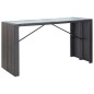 9-tlg. Gartenbar-Set Poly Rattan Schwarz 9-tlg. Gartenbar-Set Poly Rattan Schwarz