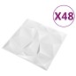 vidaXL 3D-Wandpaneele 48 Stk. 50x50 cm Diamant Weiß 12 m² vidaXL 3D-Wandpaneele 48 Stk. 50x50 cm Diamant Weiß 12 m²