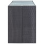 9-tlg. Gartenbar-Set Poly Rattan Schwarz 9-tlg. Gartenbar-Set Poly Rattan Schwarz
