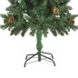 vidaXL Künstlicher Weihnachtsbaum Kiefernzapfen Weißem Glitzer 150 cm vidaXL Künstlicher Weihnachtsbaum Kiefernzapfen Weißem Glitzer 150 cm